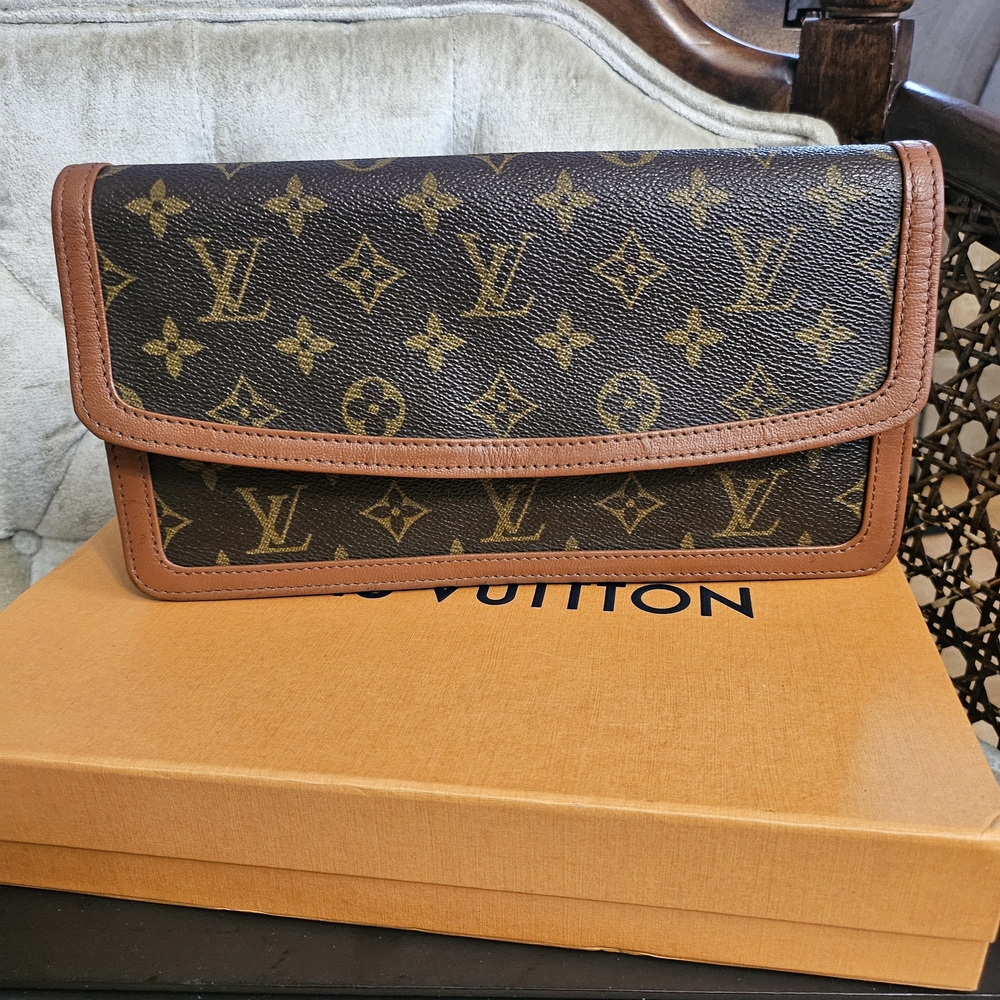 Louis Vuitton Cognac and Dark Brown Wallet